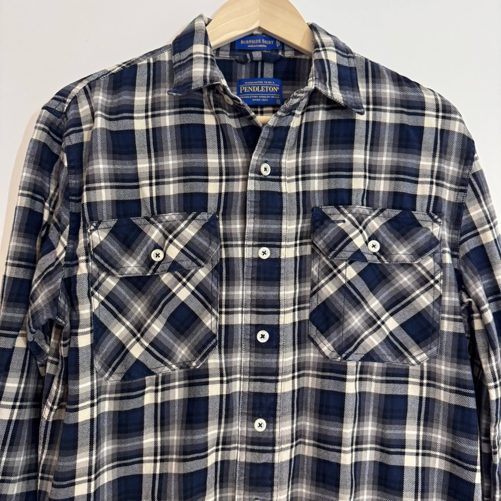 Pendleton Burnside Shirt Class Plaid Flannel Butt… - image 2